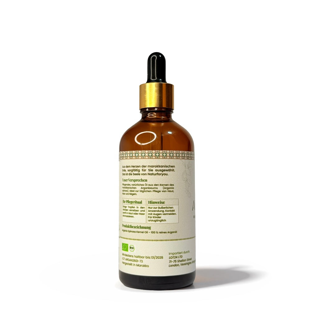 Reines Arganöl 100ml – Kaltgepresst, direkt aus Marokko